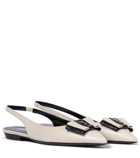 ysl anais slingback beige.